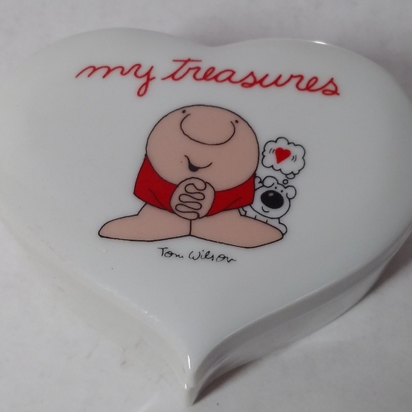 Ziggy "My Treasures" Heart Shaped Trinket Box vintage - Picture 1 of 6